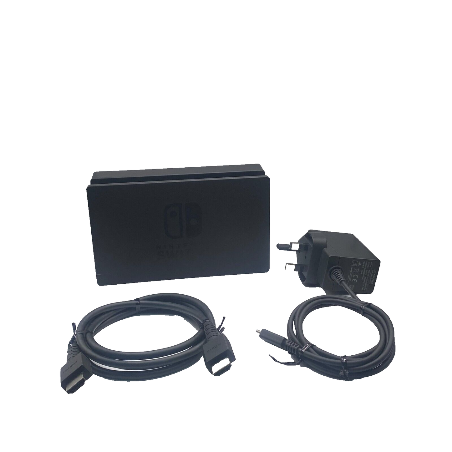 Official Nintendo Switch Charging TV Dock Set Black (Dock-Power Cable-HDMI)