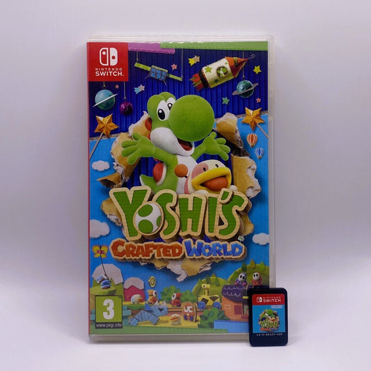 Yoshi's Crafted World (Nintendo Switch, 2019) - Spanish Game Box