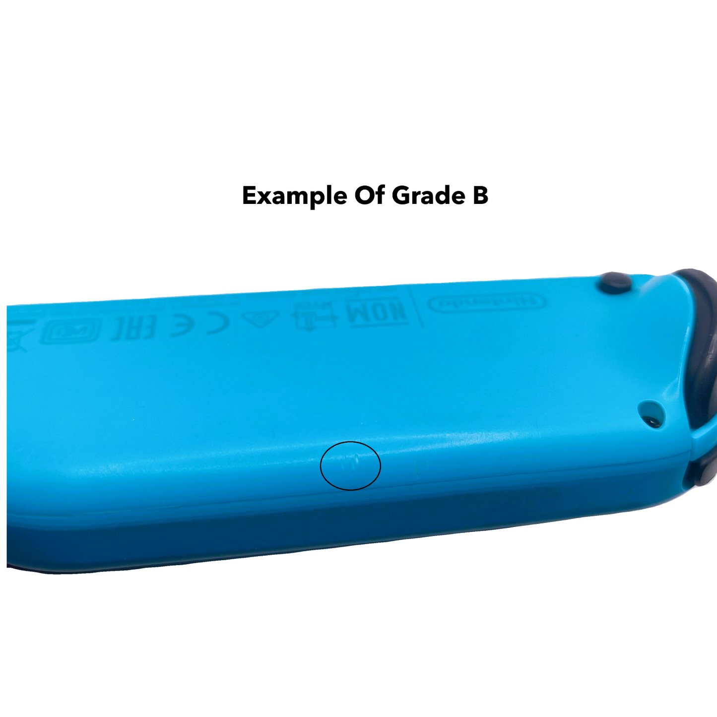 Official Nintendo Switch Left Joy-Con - Neon Blue - Grade B