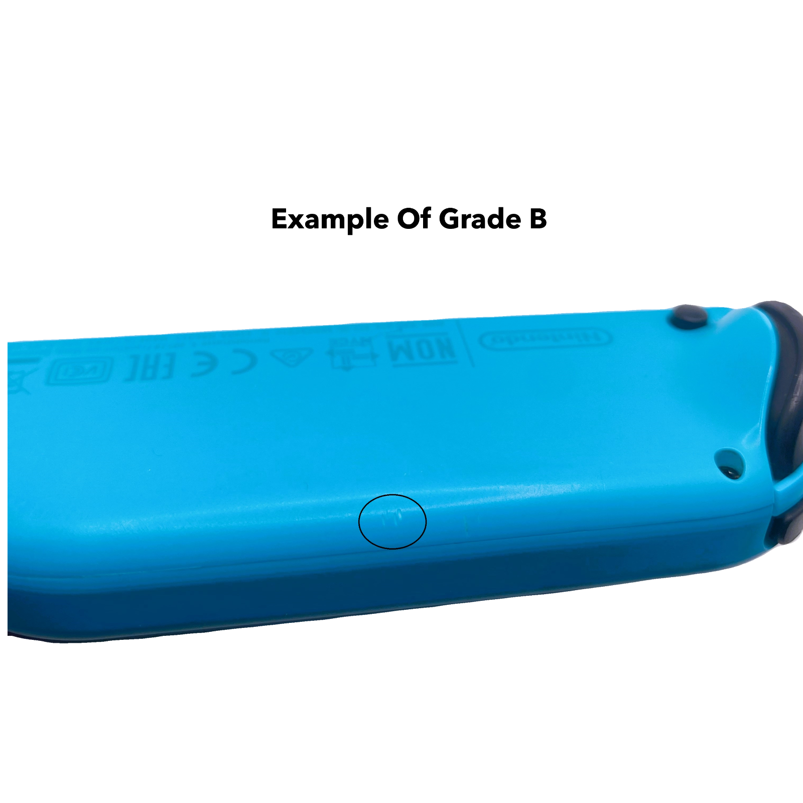 Official Nintendo Switch Left Joy-Con - Neon Blue - Grade B