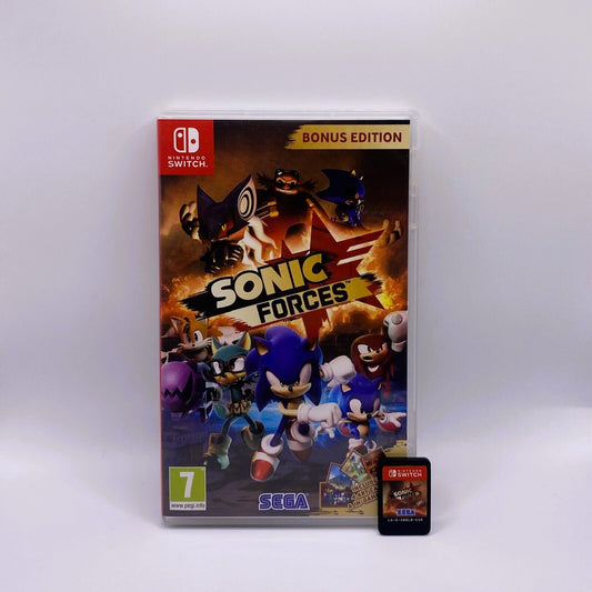 Sonic Forces - Bonus Edition (Nintendo Switch, 2017) + Game Art Cards